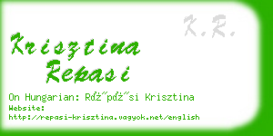 krisztina repasi business card